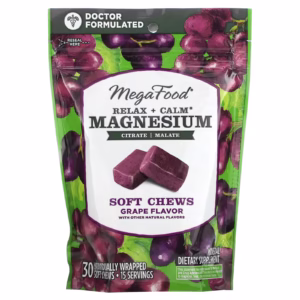 MegaFood, Relax + Calm Magnesium Soft Chews